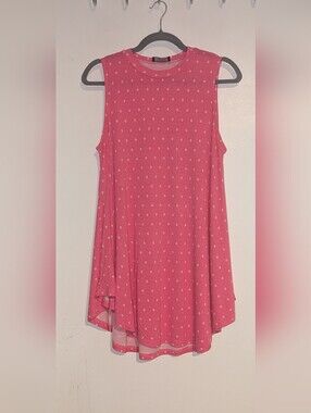 Lane Bryant Pink Max Swing Tunic Tank, size 10/12 (worn once, like new)